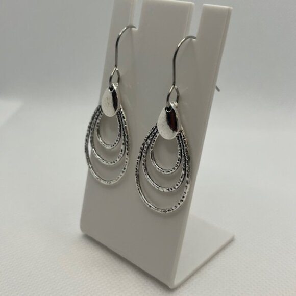 Triple Loop Earrings - Picture 7 of 9